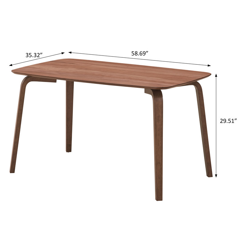 Table de salle à manger, finition noyer