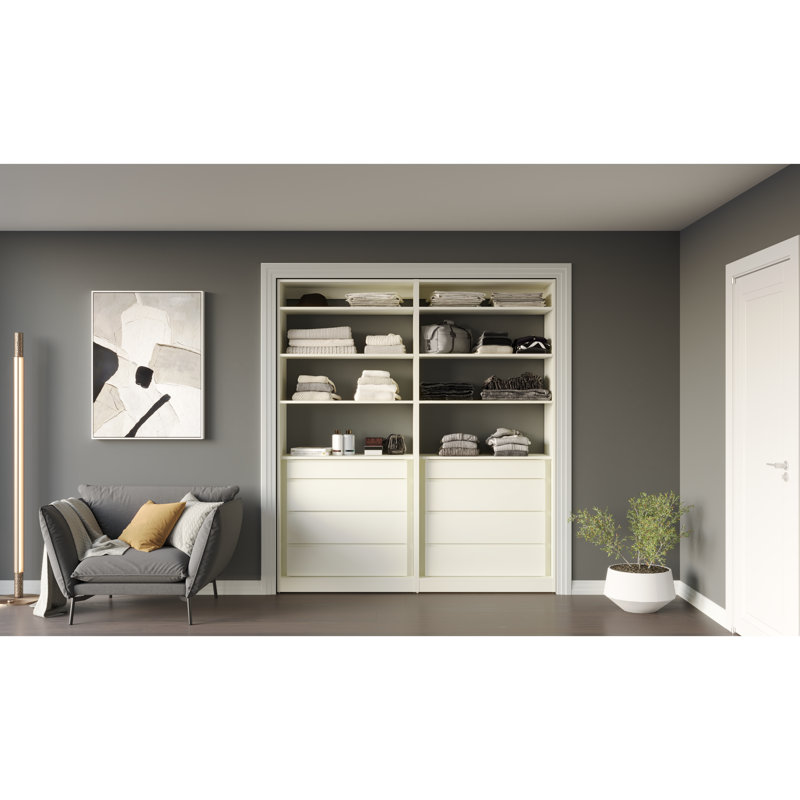 Ensembles de rangement pour système de placard, Blanc