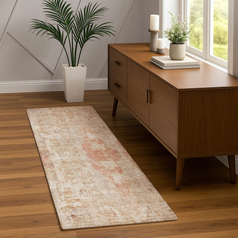 Machine Washable Indoor/Outdoor Mattis ACN2310 Abstract Rug, Runner 2'3" x 7'6"