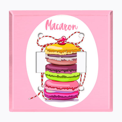 Metal Light Switch Plate Outlet Cover (Macaron Love - Double Toggle)