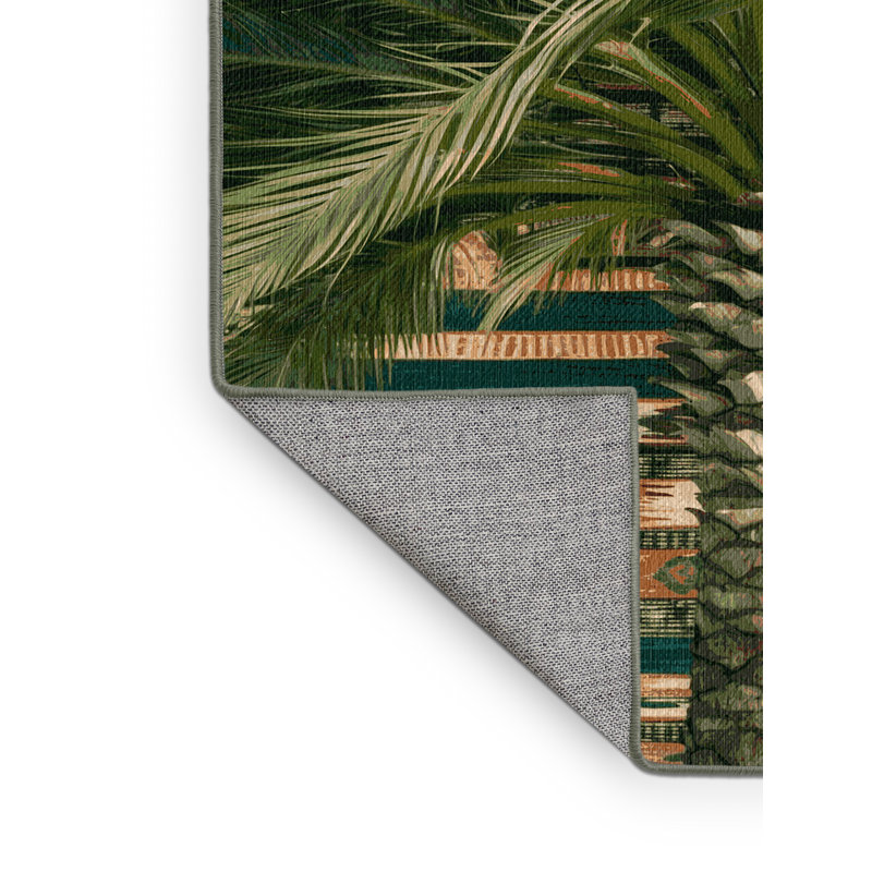  Tapis lavable Palmier du Sud-Ouest, Rectangulaire 2 pi x 3 pi