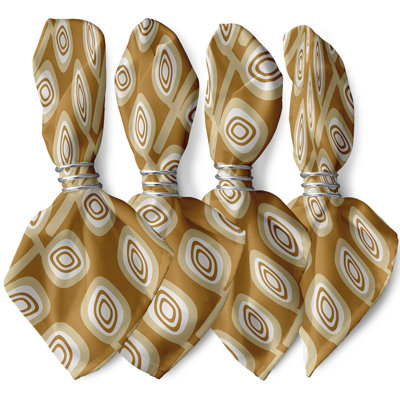 Polyester Geometric Square Napkin
