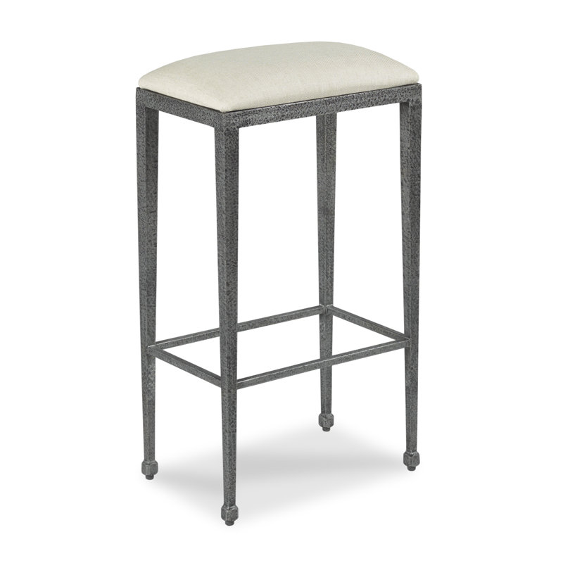 Helena Upholstered Stool with Metal Frame, Bar Stool (31" Seat Height)