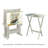 Shore Birds Wood TV Tray Table Set with Stand