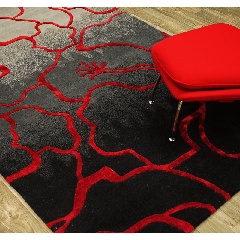 Jacieon Abstract Indoor Rug, 5' x 8'