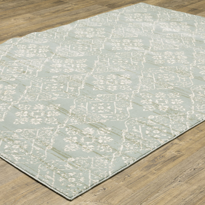 Geometric Indoor Rug, Rectangle 9'10" x 12'9"
