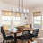 5-light Fabric Kitchen Island Chandelier
