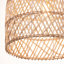 Luminaire suspendu beige à 1 lumière Ariyella
