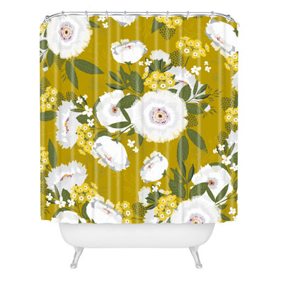 Rideau de douche simple iveta abolina fleurette midi