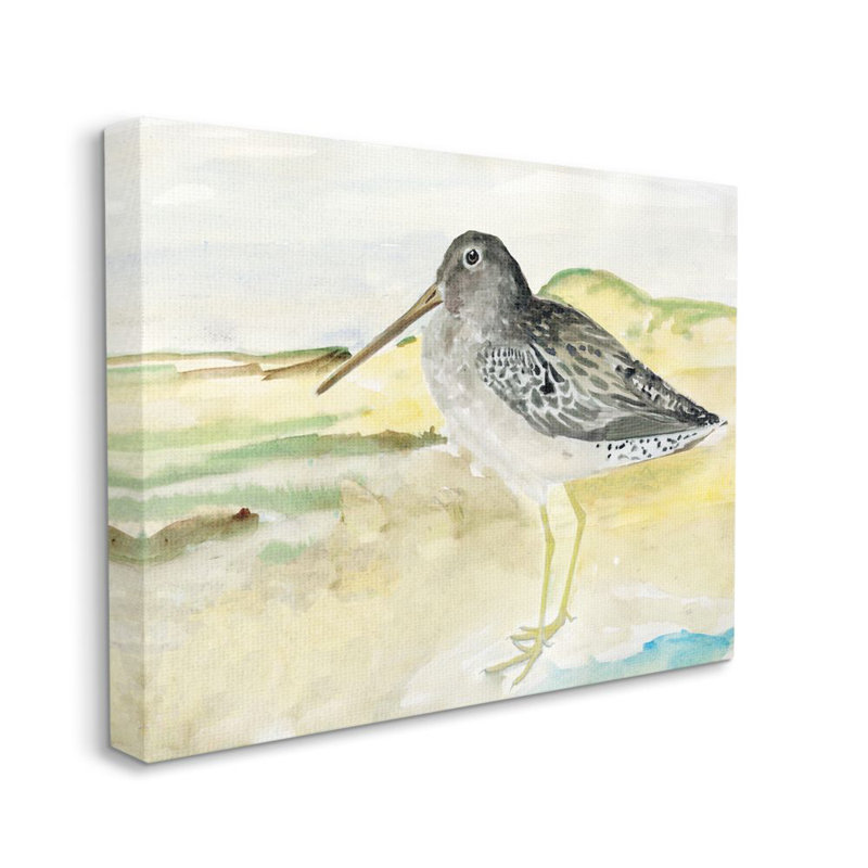 « oiseau rencontre paysage aquarelle » par magnifique design studio-reproduction d’art, H 24 po x l 30 po x P 1,5 po