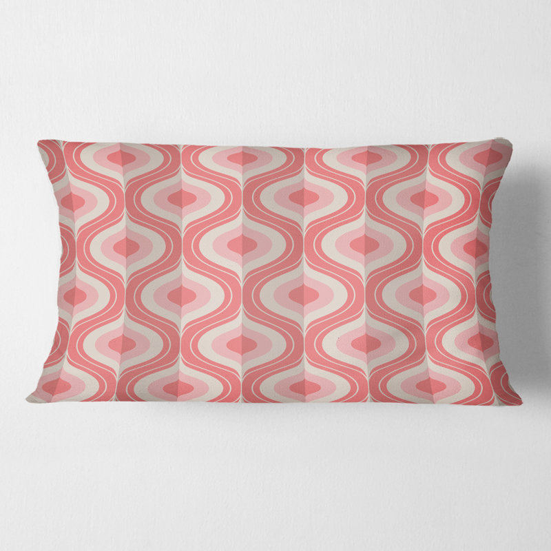 Coussin décoratif rétro Mid-Century