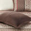 Courtepointe - rouge très grand / très grand 5 pièces avec motifs géométriques et coussins décoratifs-120276239-120276240