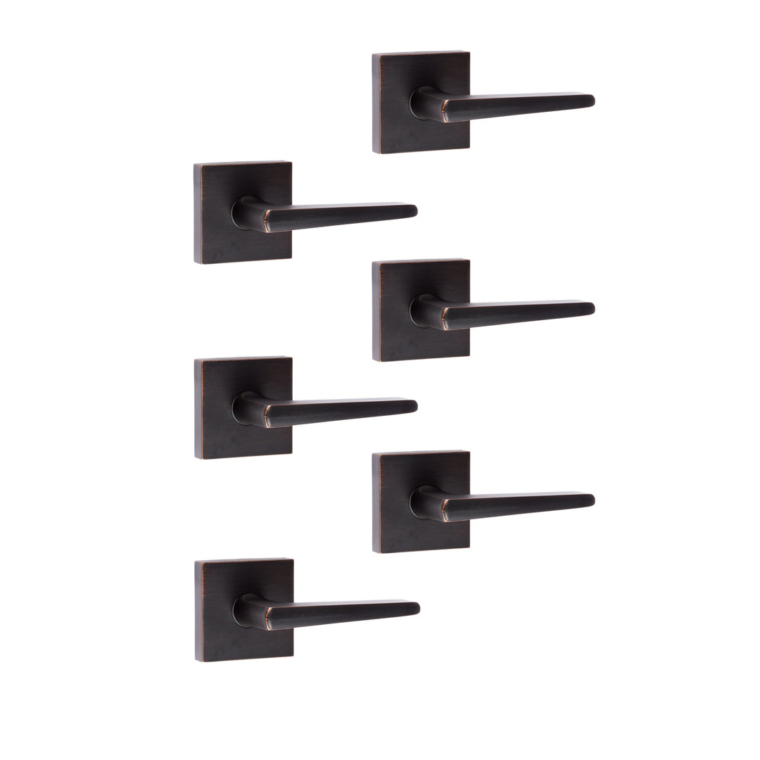 Basel Square Passage Lever (Set of 6) Sure-Loc Hardware 