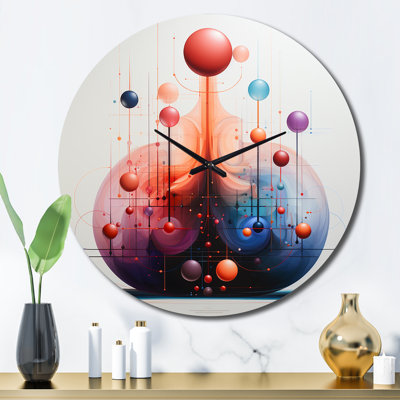 Horloge murale en métal