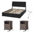 Ensemble de chambre avec grand lit 3 pièces Tryston