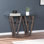 Garrinston 46 " W Glass Top Console Table