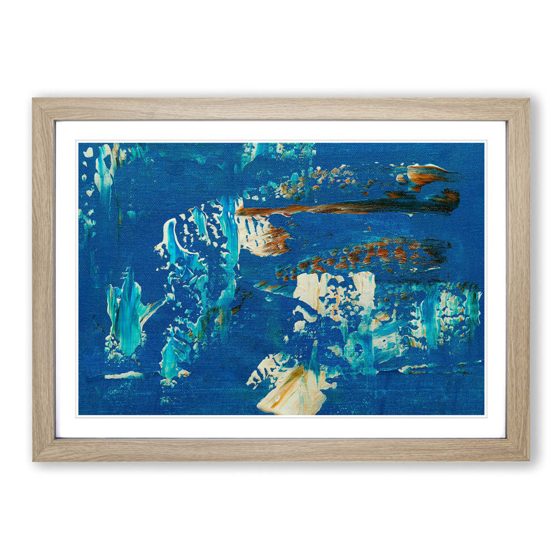 Abstract Vol.4 by S.Johnson - Framed Print, 36cm H x 48cm W x 2cm D, Oak Framed