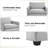 Redenius 42" Upholstered Corduroy Armchair with Ottoman-91901460