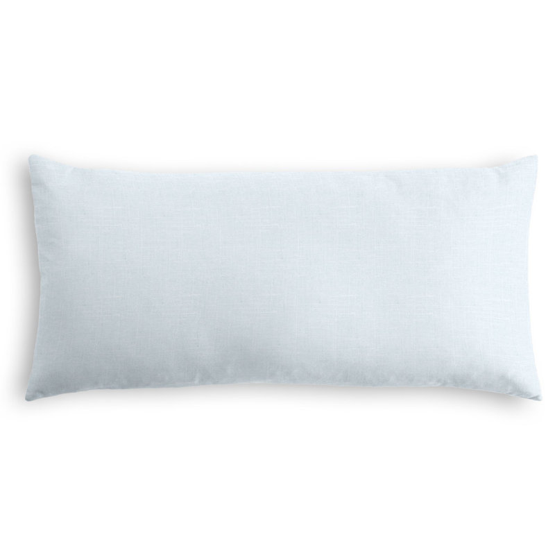 Reversible Throw Pillow, 14" x 36", Light Blue
