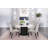 Freidin Round Dining Table Rustic Espresso And White