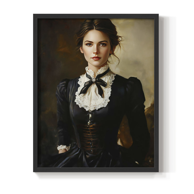 Reproduction encadrée WOMEN Series CCXVI - bois massif, Noir, noir, noir, noir, H 21 po x l 17 po