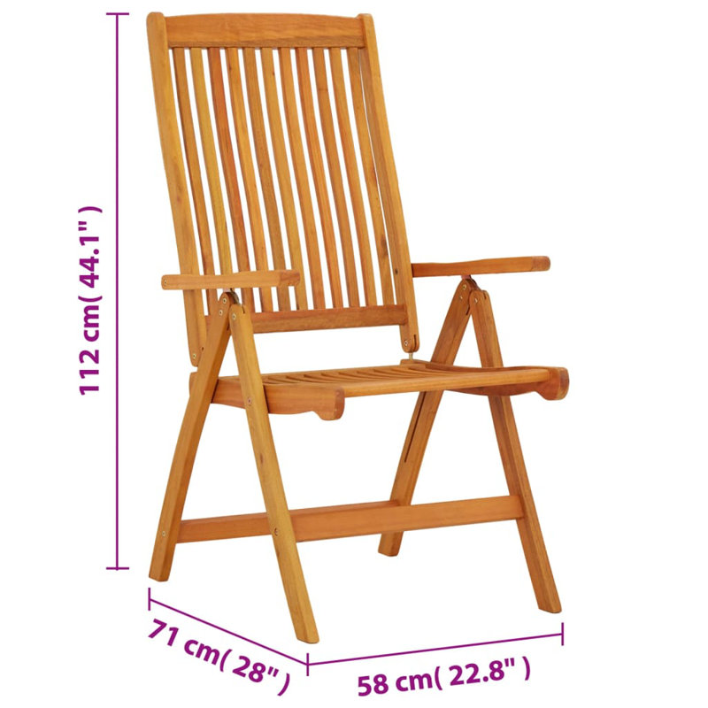 Glain Folding Patio Dining Armchair