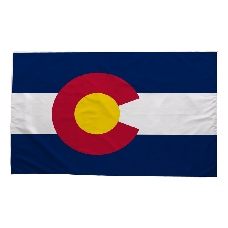 Drapeau de l'État du Colorado - Drapeau extérieur, 36" H x 60" W