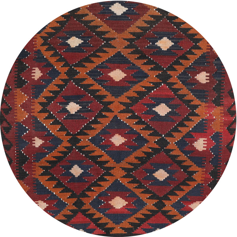 Southwestern Indoor Rug, Round 3'