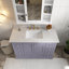 Ensemble de meuble-lavabo mural 48 po avec plateau en bois massif-186372733