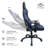 Adjustable Reclining Ergonomic Faux Leather Swiveling PC & Racing Gaming Chair-2123193173