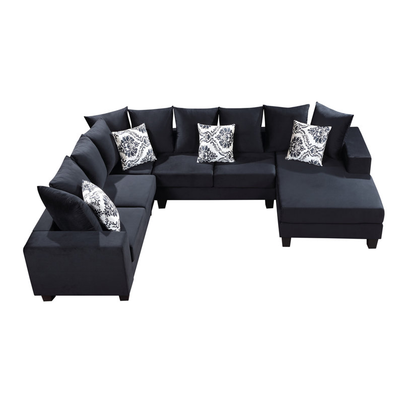 [VIDEO Provided] [New] 110*85" Modern U Shape Sectional Sofa