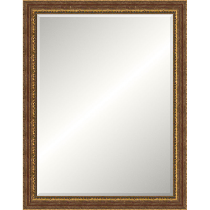 Havenford Solid Wood Beveled Mirror, Rectangle, 55.25" x 43.25"