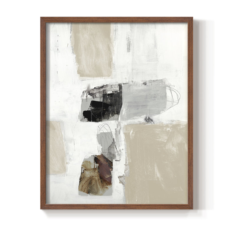 «Watch from the Window III», reproduction encadrée V30, Brun, H 20 po x l 16 po