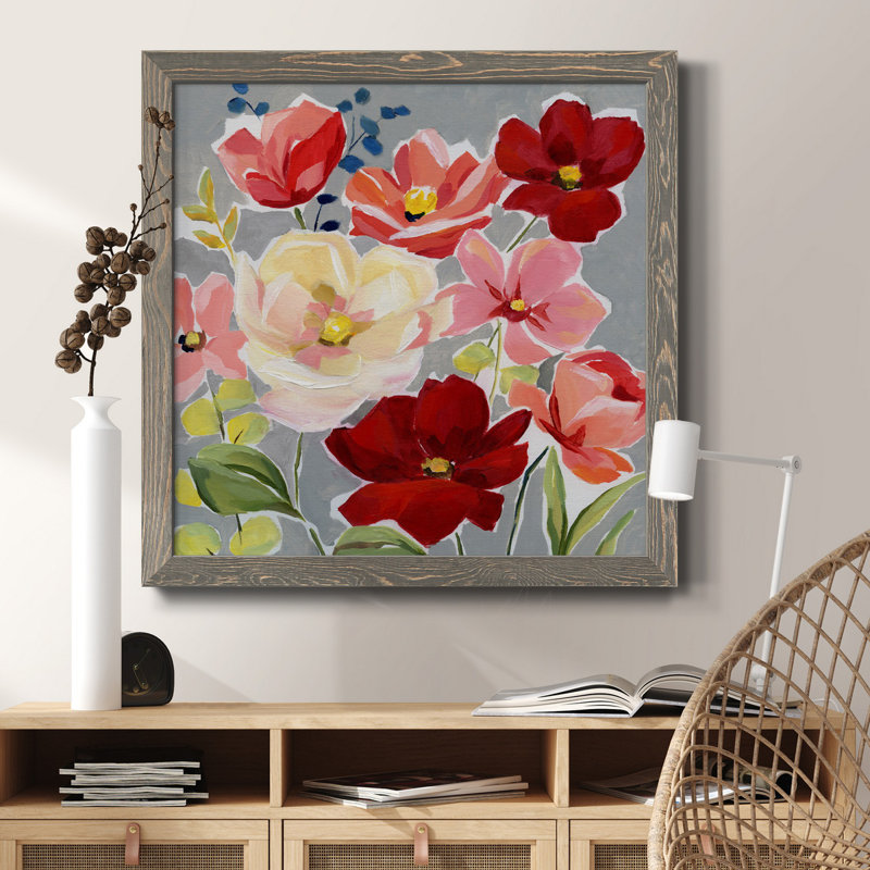Cadre photo sur toile, "Donnez la récolte", Encadré gris, H 27,5 po x l 27,5 po x P 1,5 po