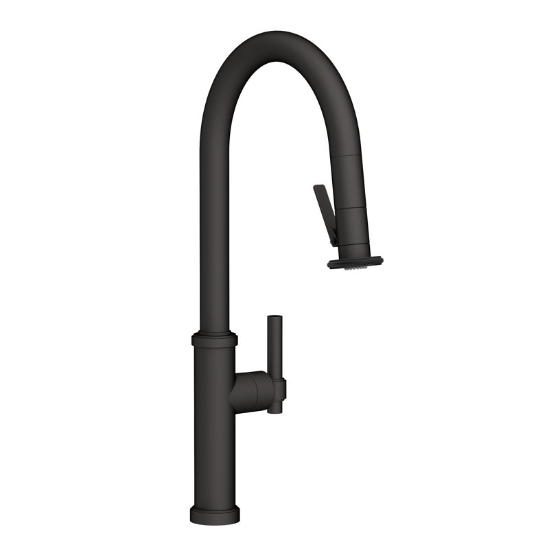 Pull-Down Kitchen Faucet - Trigger Spray, Flat Black