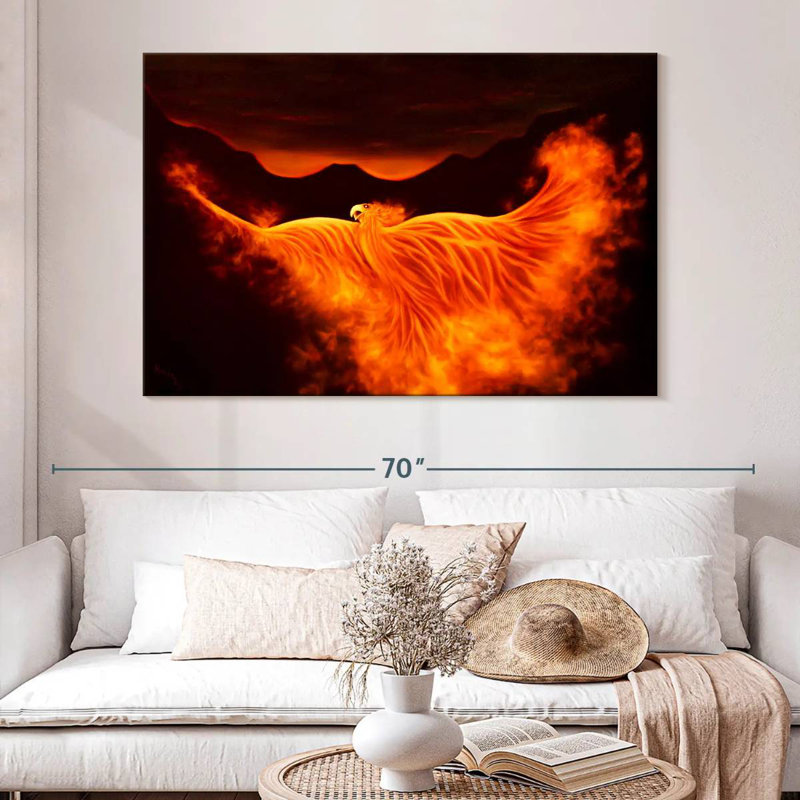 Kelan Phoenix Rising, 34" H x 51" W
