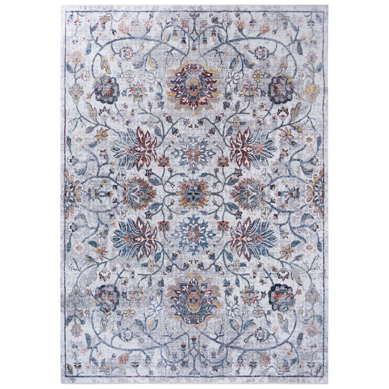 Agnuni Floral Indoor Rug, Rectangle 2' x 3'