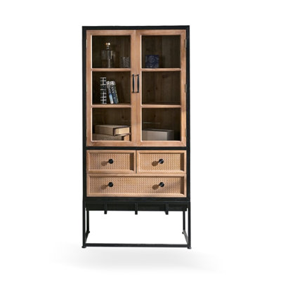 Black Solid + Manufactured Wood Sideboard