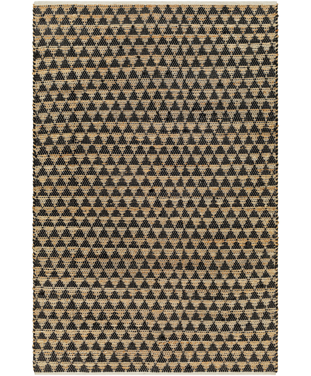 Addy Hand-Woven Geometric Jute Rug, Rectangle 5' x 7'6"