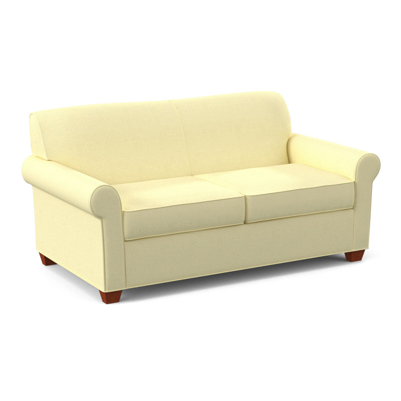 Finn 75" Rolled Arm Sofa Bed, BM Cherry, Hybrid, Antic Shell