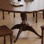 Table de salle à manger en bois massif brun noisette-1817584800