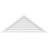 Triangle Surface Mount Functional Brickmould Frame PVC Gable Vent 11/12 Pitch-59870712