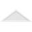Triangle Surface Mount Functional Brickmould Frame PVC Gable Vent 11/12 Pitch-59870825