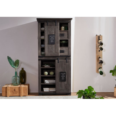 175cm H x 80cm W Solid Wood Standard Bookcase