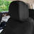Diamond Stitched Flat Cloth Car Seat Covers Full Set-87289356
