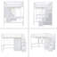 Lit mezzanine double avec tiroirs Kahlie Kids-795653708