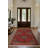 Zaria Collection Digital Print Cotton-Polyester Burgundy Oriental Rug-863078382