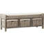Banc de rangement rembourré Sephina