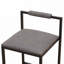 Faux Leather Upholstered Metal Bar Stools Set with Back-1722711350
