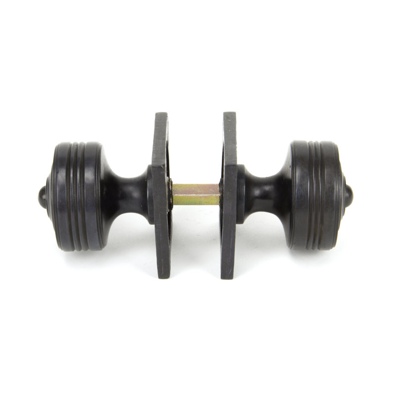 Tewkesbury Passage Door Knob, Aged Bronze